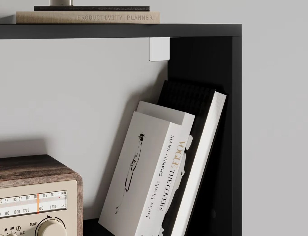 Книжна етажерка Evellyn-Бяло