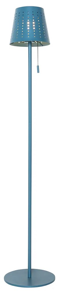 Подова лампа за външен монтаж синя с LED 3-степенна димируема на слънчева енергия - Ferre