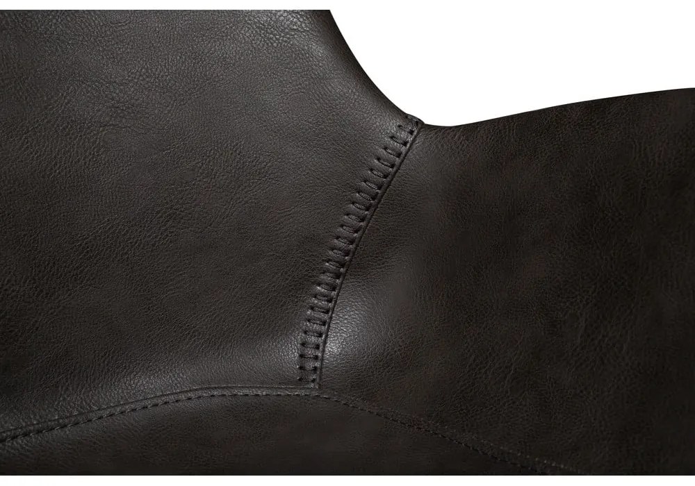 Тъмносив тапициран трапезен стол с подлакътници Hype – DAN-FORM Denmark