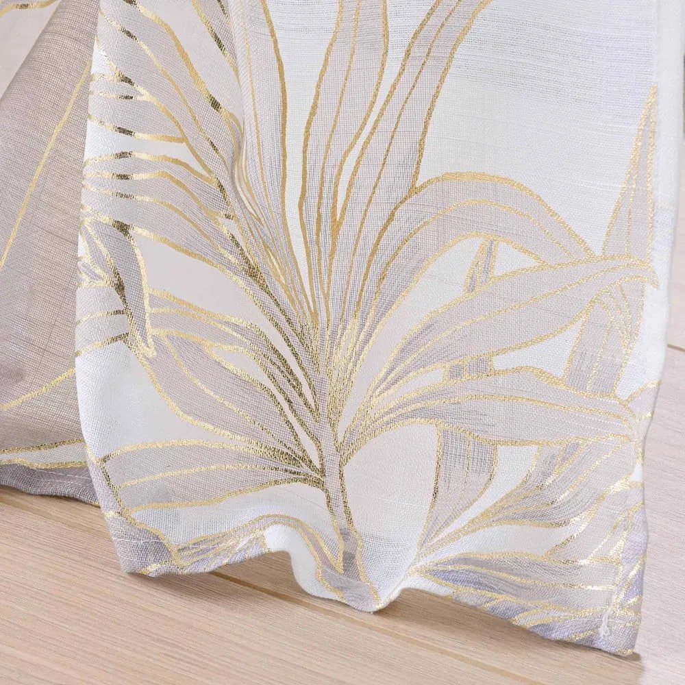 Завеса в бежов и златист цвят 135x240 cm Vayana – douceur d'intérieur