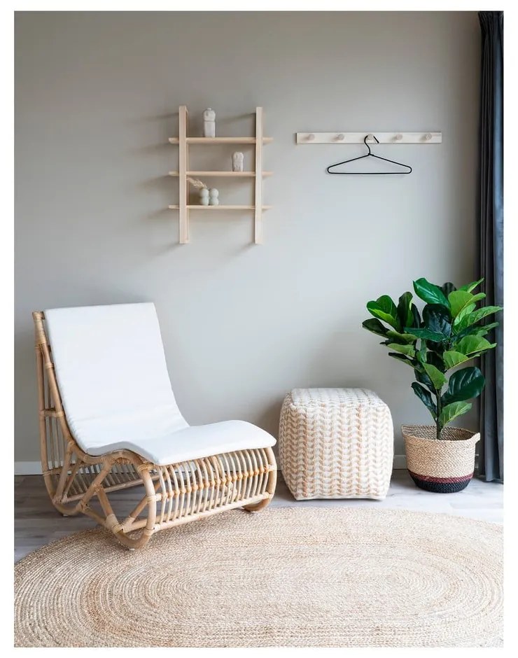 Табуретка в бяло и бежово Vapi - House Nordic