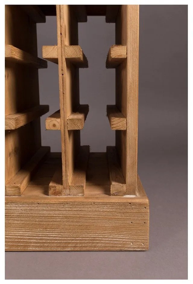 Кафяв шкаф за вино от масивна ела брой бутилки 28, 43,5x118,5 cm Claude – Dutchbone