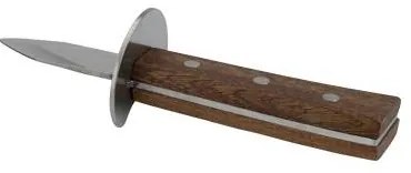 Horecano - Нож за стриди от неръждаема стомана с дървена дръжка (HC-981557) 0426-1