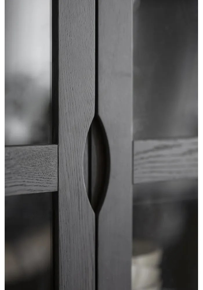 Кафява витрина от декор от дъб 82x185 cm Filippa – Rowico