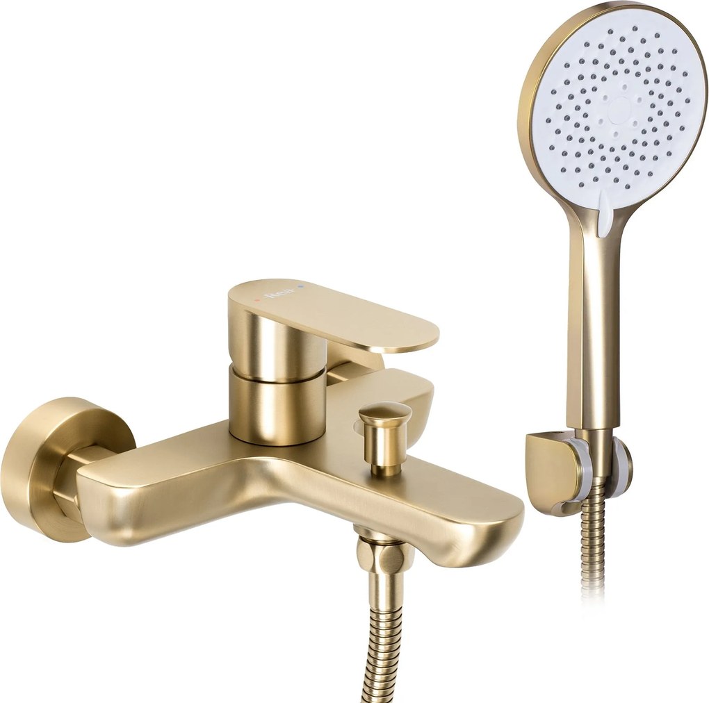 Смесител за вана Rea Logan Brush Gold