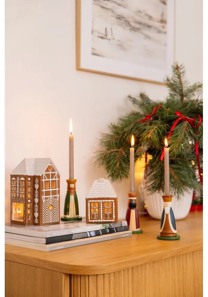 Керамичен свещник за чаена свещ Gingerbread Lighthouse – Kähler Design