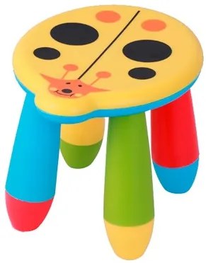 Детско пластмасово столче Калинка - жълта