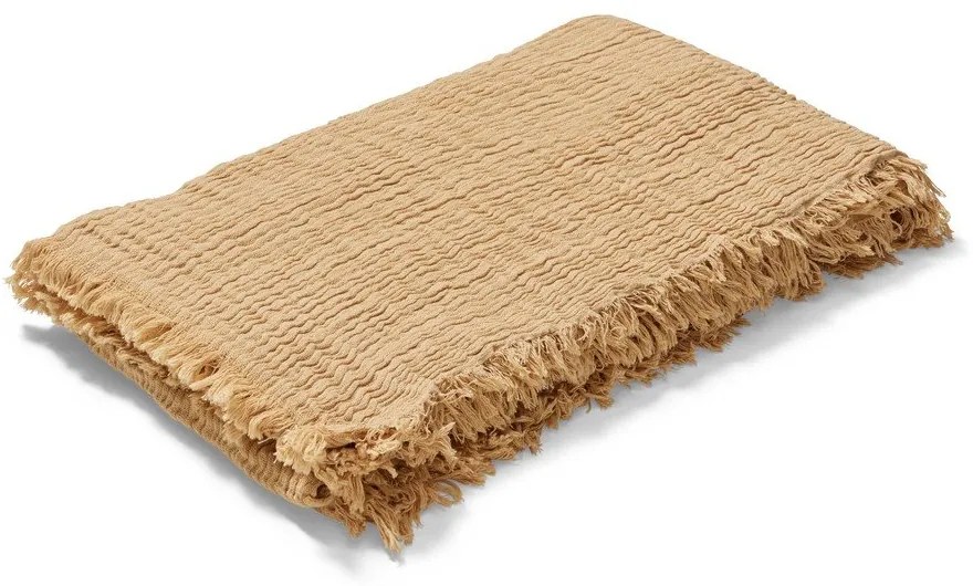 Бежова покривка за двойно легло 240x260 cm Reloved - JUNA