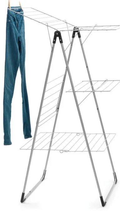 Простор "кула" Brabantia 90300183, 23 м, Лесно сгъване, Регулируем, Сив металик