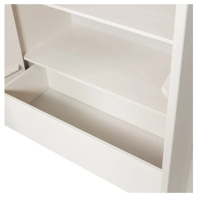 Кремав модулен шкаф от борова дървесина 101x210 cm Basu - WOOOD