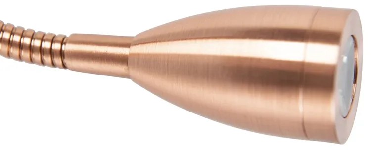 Стенна лампа в стил арт деко мед с черен абажур - Brescia