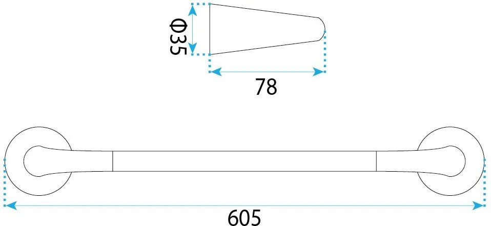 Закачалка за баня 16201 Vibe Brush Gold