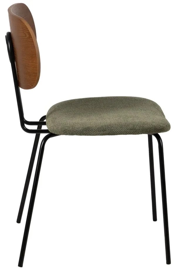 Зелено-кафяви трапезни столове в комплект от 4 броя Cleo - Ixia