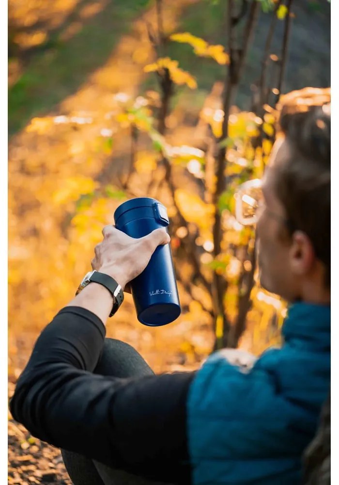 Тъмносиня термочаша за пътуване , 400 ml Fuori - Vialli Design