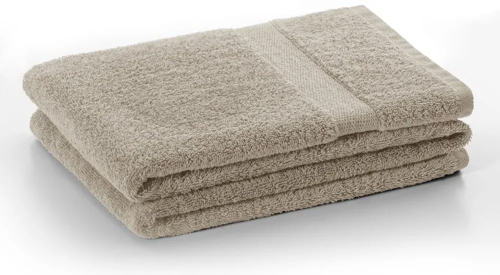 Бежови памучни хавлии и кърпи за баня в комплект 10 бр. от тери Marina – DecoKing