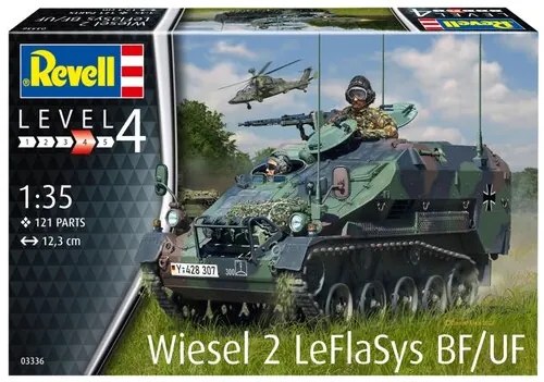 Сглобяем модел, Revell, Wiesel 2 LeFlaSys BF/UF, 121 части