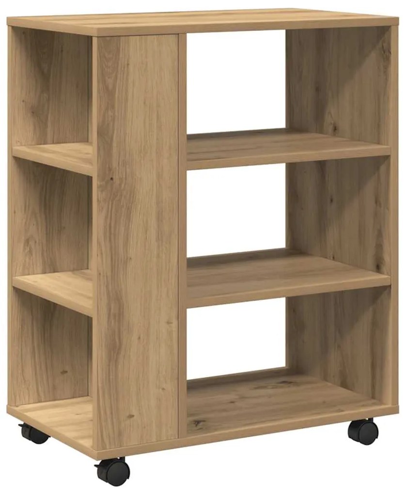 856657 vidaXL Шкаф за повиване Artisan Oak 60x35x75 cm Инженерна дървесина