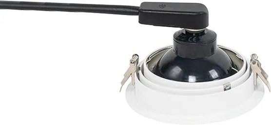 Модерен вграден прожектор бял регулируем - Coop 111 Honey