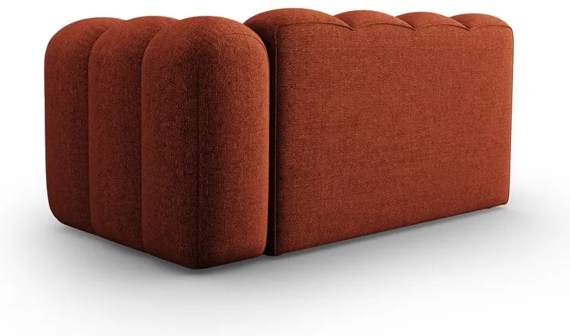 Модулен диван в тухлен цвят (десен ъгъл) Lupine – Micadoni Home