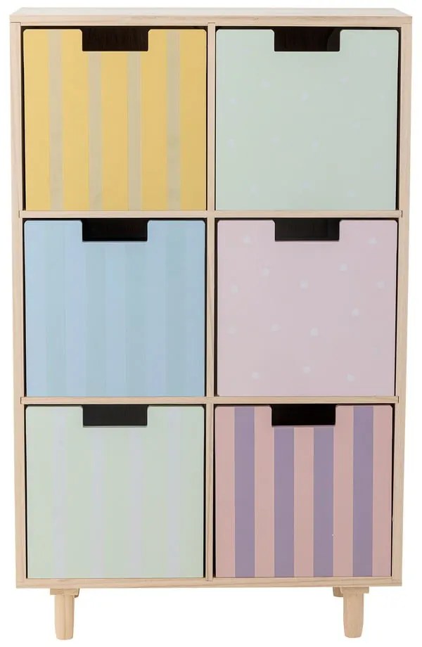 Детски скрин от масивна Пауловния в естествен цвят 55x88,5x25,5 cm Calle – Bloomingville Mini