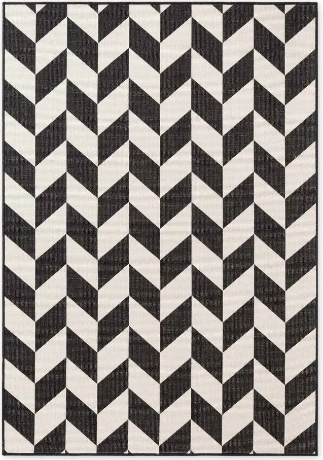 Черен/кремав килим за открито и закрито 160x230 cm Haringey Terrick – Ted Baker