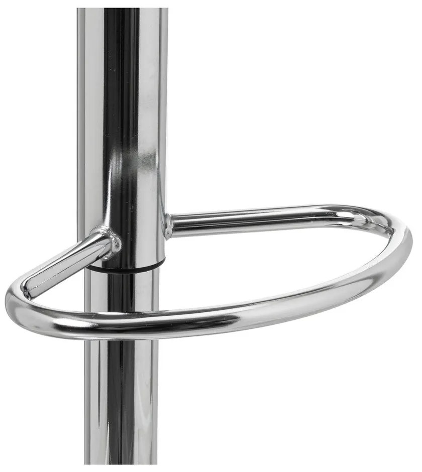 Сиви бар столове в комплект от 2 бр. с регулируема височина от имитация на кожа (височина на седалката 56,5 cm) – Casa Selección