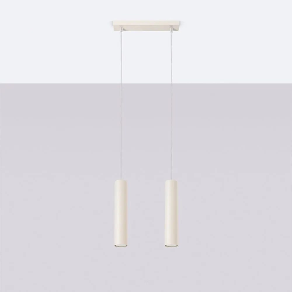 Кремаво висящо осветително тяло Castro – Sollux