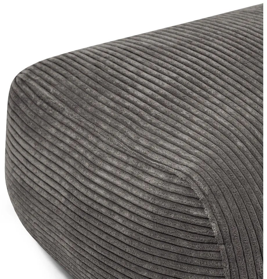 Пуф от рипсено кадифе в тухлен цвят Snug 130 – SLOWDOWN