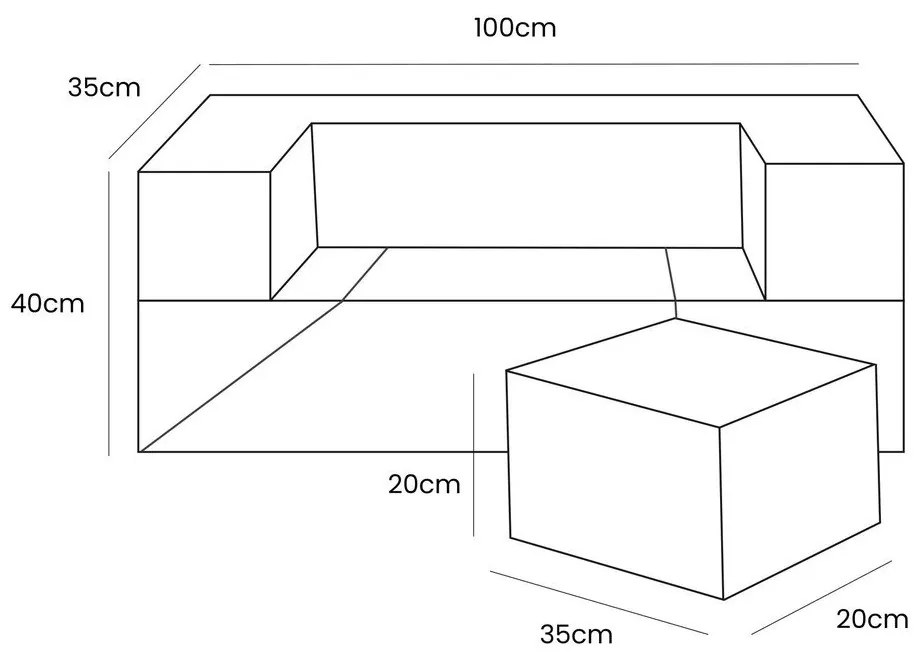 Розово велурено игрище от пяна 100x35x40 cm Montessori – Meowbaby