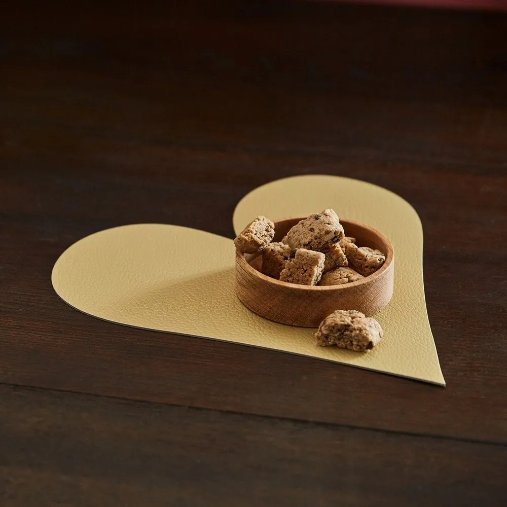 Подложка за хранене от еко кожа 30x30 cm Heart Hippo – LIND DNA