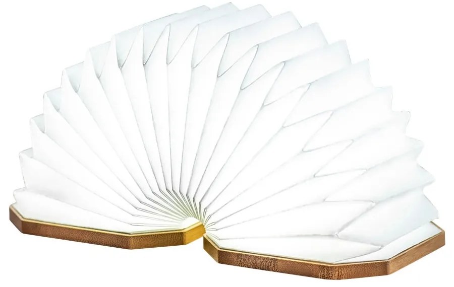 Кафява LED затъмняваща се настолна лампа (височина 3,5 cm) Accordion – Gingko