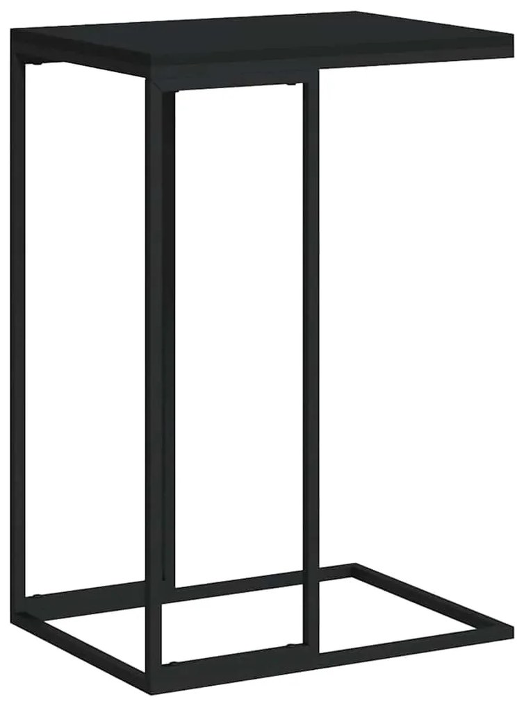 336130 vidaXL Странична маса, черна, 40x30x59 см, инженерна дървесина