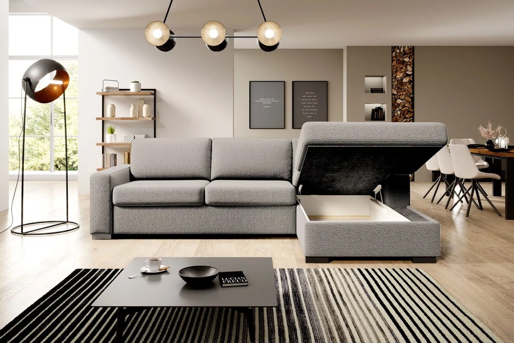 Ъглов Диван Орхидея-Екрю-Ляв