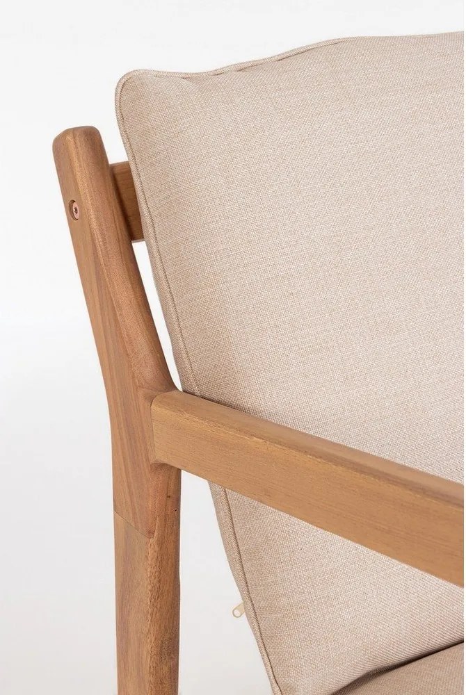 Градински комплект за отдих от масивна акация в естествен цвят за 4 Danubio – Bizzotto