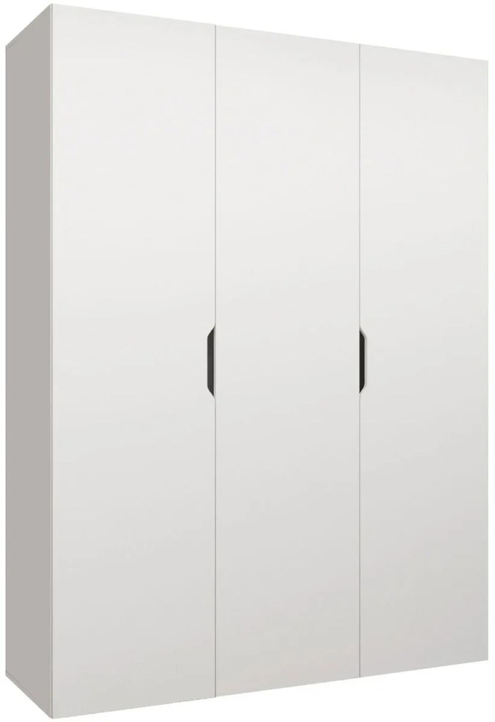 Гардероб Малага трикрилен-Бял