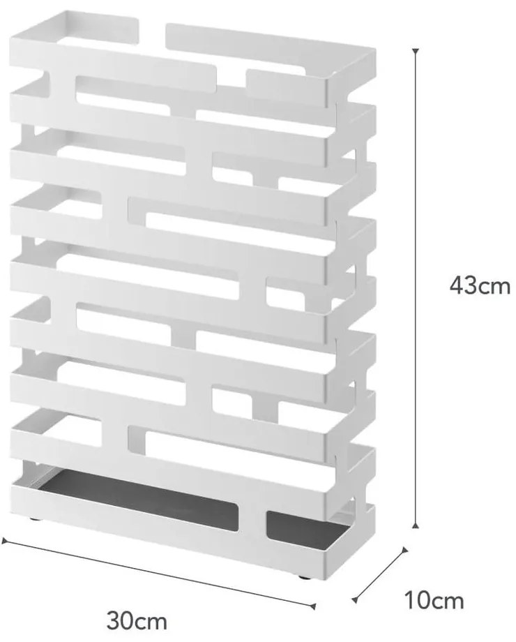 Бяла стойка за чадъри, широчина 30 cm Brick - YAMAZAKI