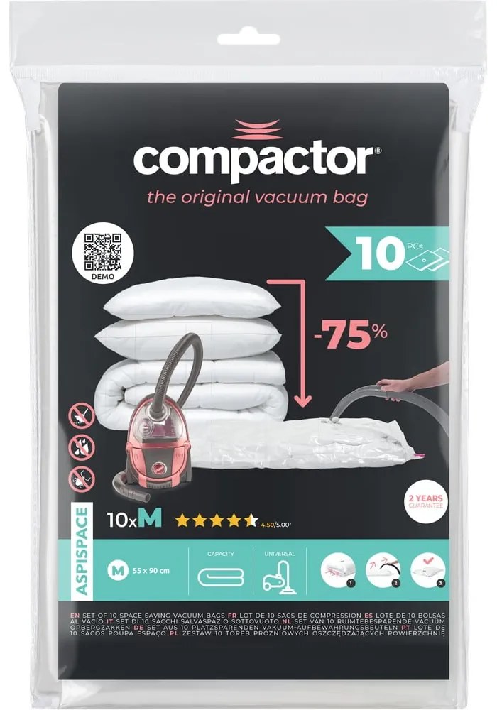 Вакуумни торбички в комплект от 10 бр. Space M - Compactor