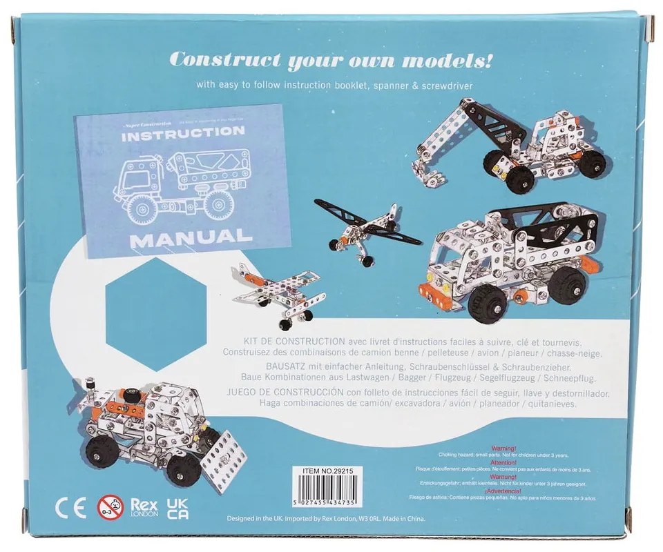 Детски строителен комплект 5 в 1 - Rex London