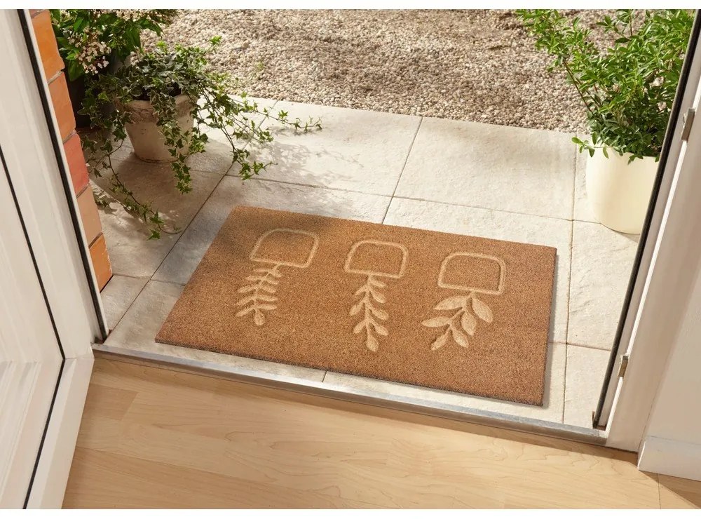 Килимче от кокосови влакна 75x45 cm Flowerpot - Hanse Home