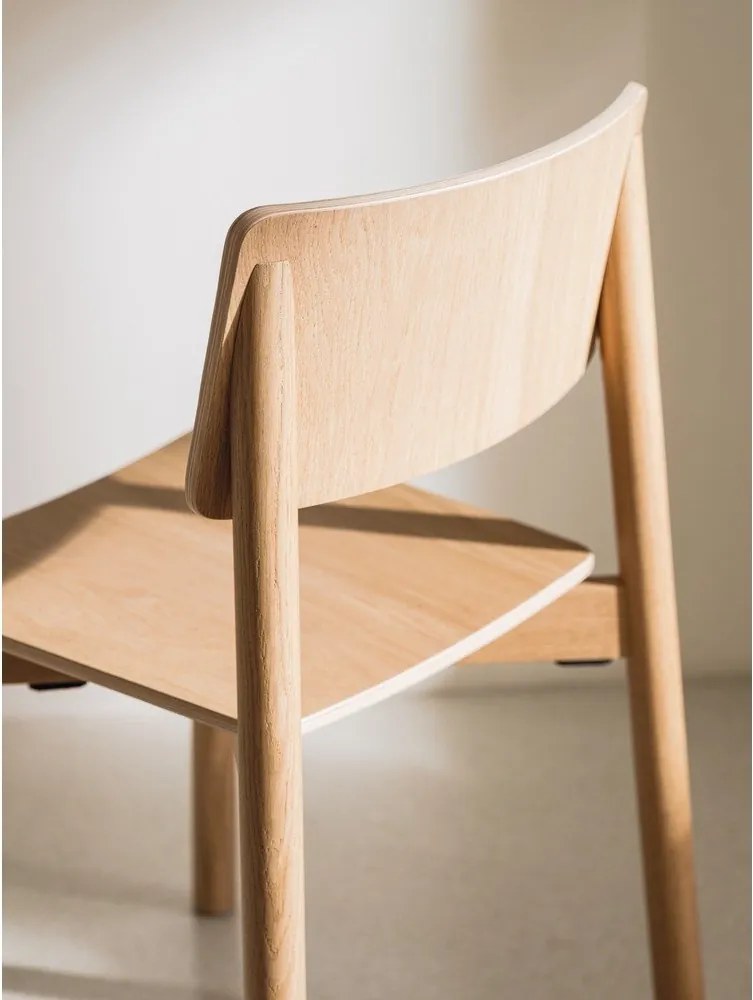 Трапезен стол за подреждане от декор от дъб в естествен цвят Wem – noo.ma