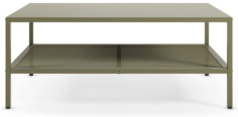 Зелена метална масичка за кафе 60x100 cm Fayna – Marckeric