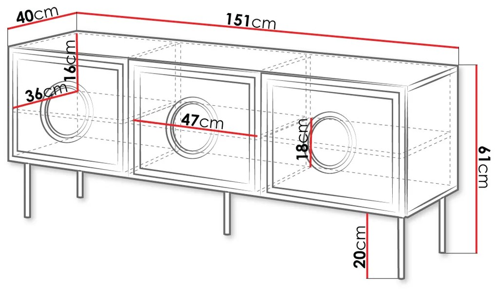 TV шкаф Palazzo Mini