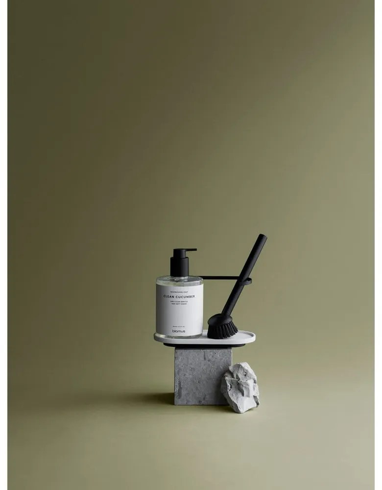 Сива бетонна стойка за перилни препарати Dhuva – Blomus