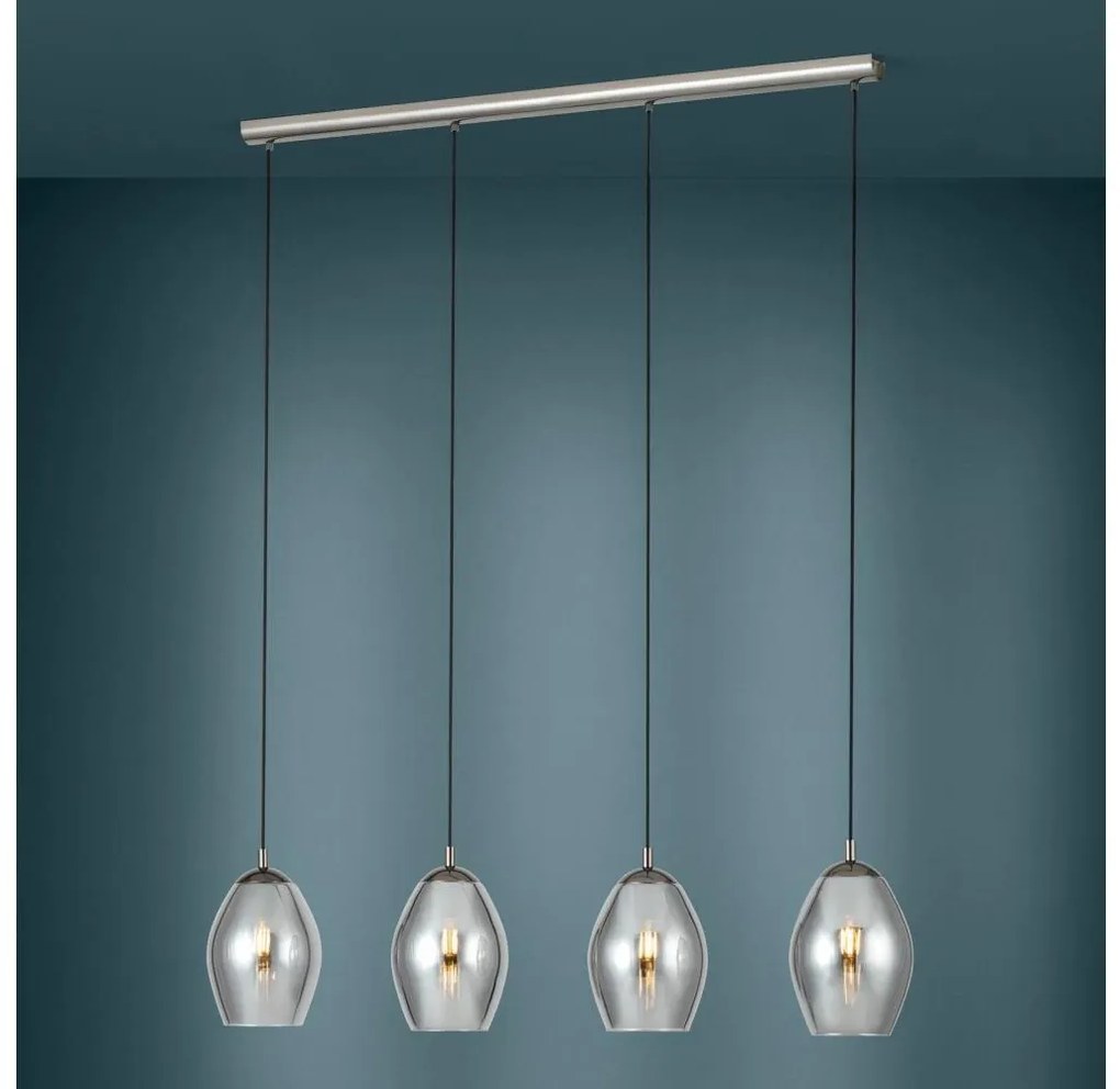 Eglo 39566 - Пендел ESTANYS 4xE27/60W/230V опушен