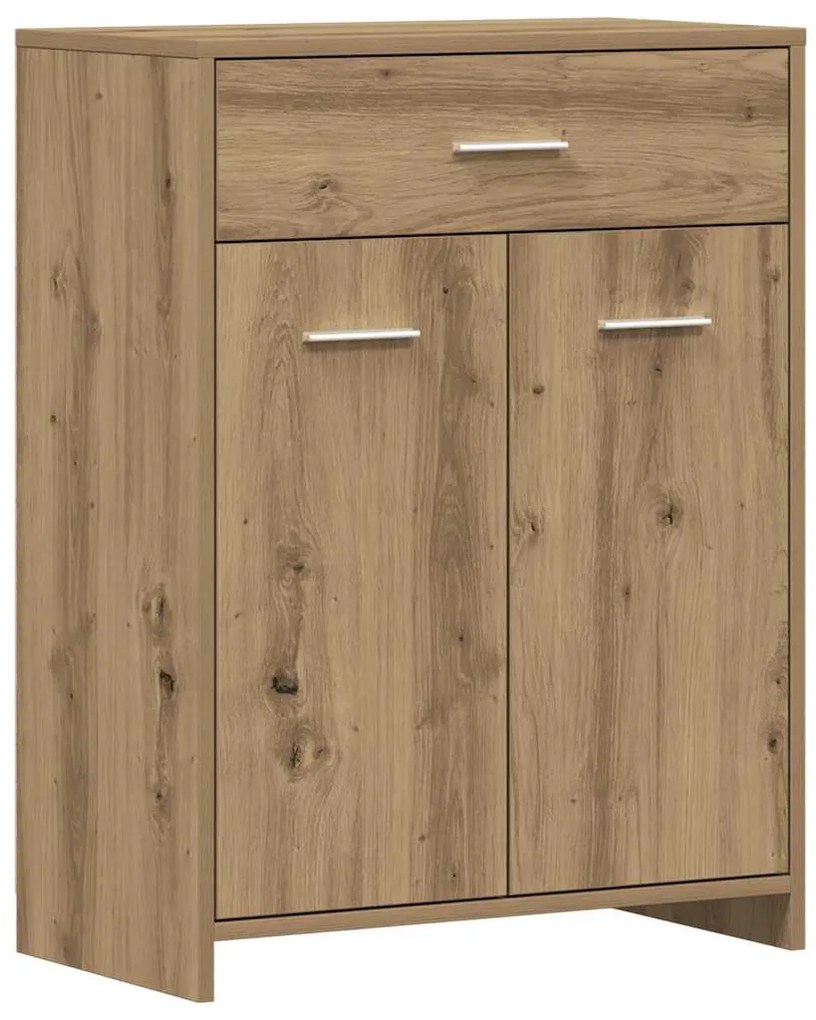 856288 vidaXL Шкаф за баня, дъб артизан, 60x33x80 см, инженерно дърво