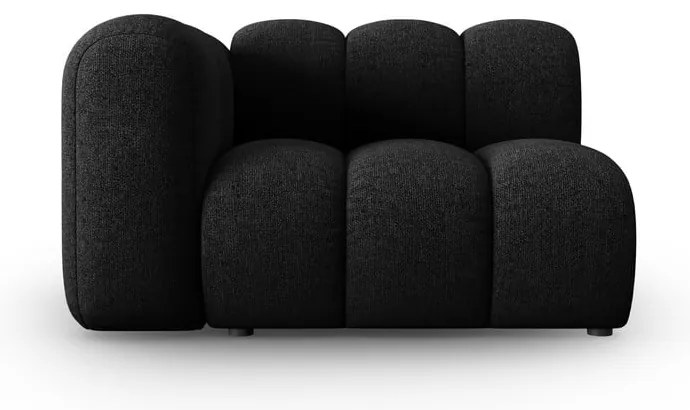 Черно-антрацитен модулен диван (ляв ъгъл) Lupine – Micadoni Home