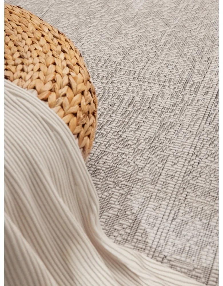Пътека за открито и закрито в цвят слонова кост и сиво 80x250 cm Duet Kona – NORTHRUGS