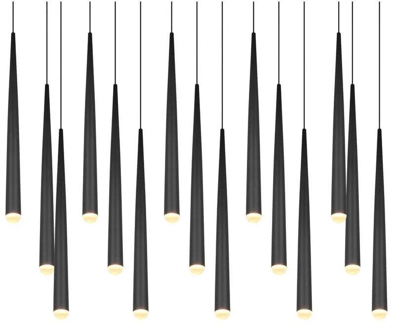 Черно LED висящо осветително тяло Cala – Trio Select