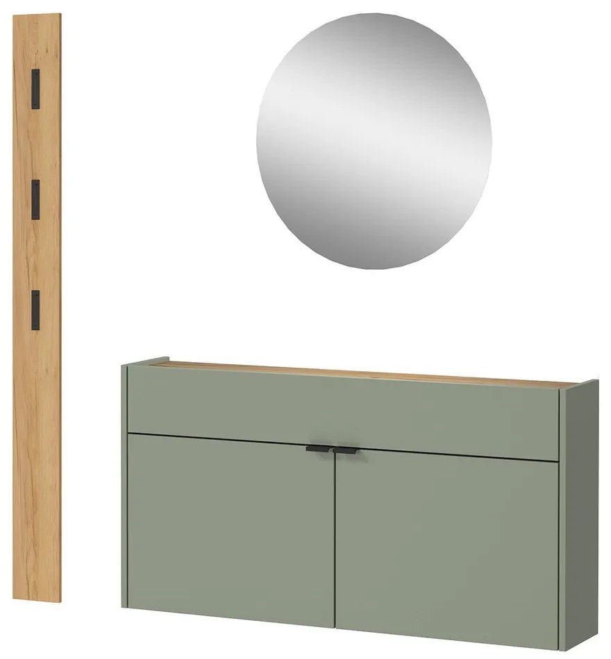 Комплект за коридор в зелен/естествен цвят Ameca - Germania