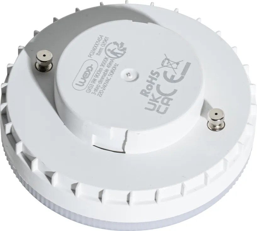 Комплект от 5 GX53 3-степенни димируеми LED крушки 9W 900 lm 3000K